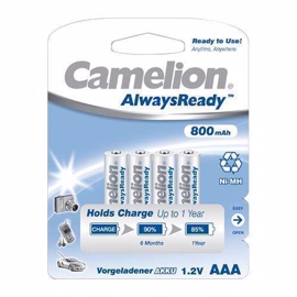 Camelion Always Ready LR03/AAA uppladdningsbart batteri 800 mAh